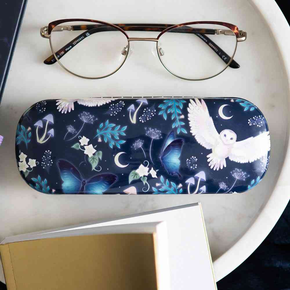 Something Different - Night Flight Owl Print Etui a lunettes - Multicolore
